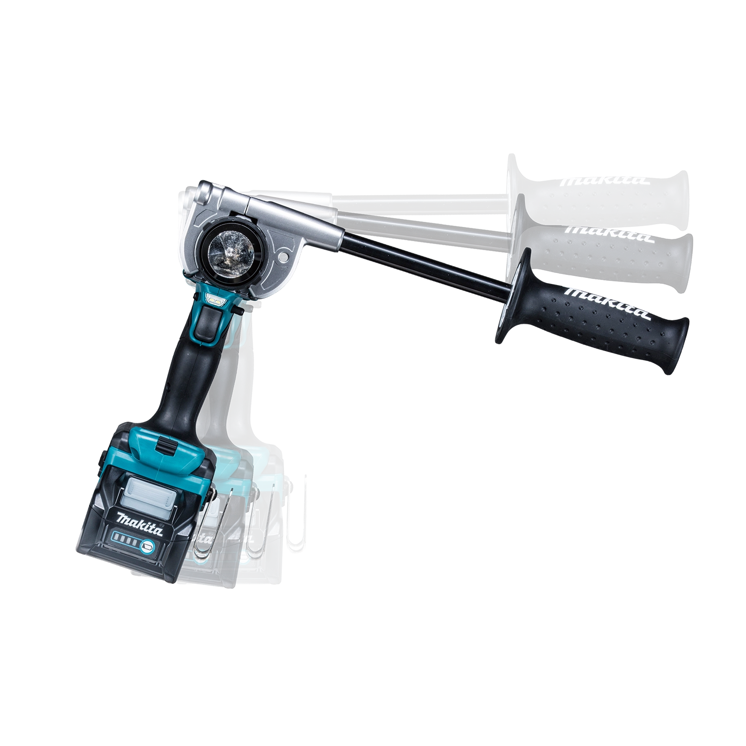 makita gph01 40v hammer driver-drill close-up showing compact brushless design
