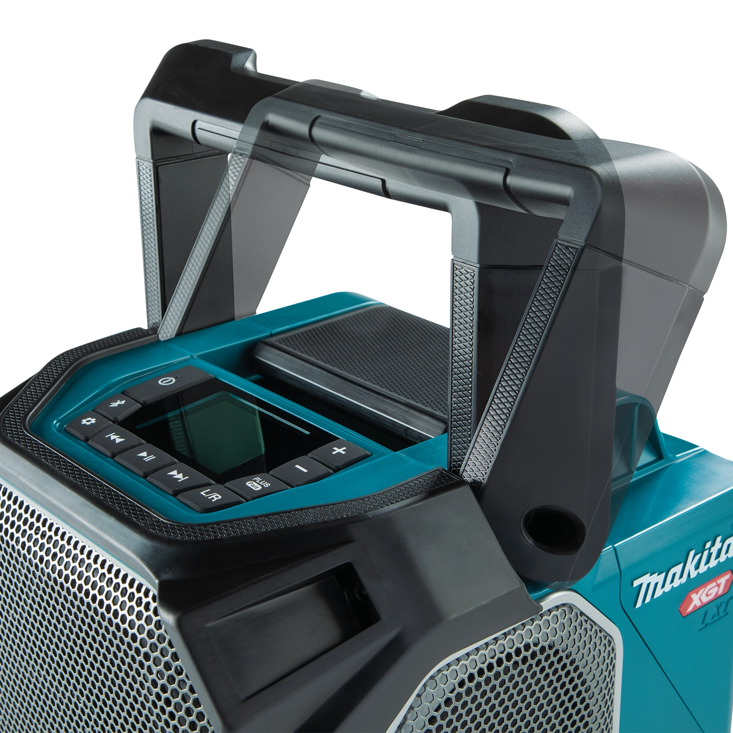 Makita GRM05 with handle shown in both up and down positions
