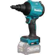 Makita 40V dust blower tool and multiple nozzle accessories
