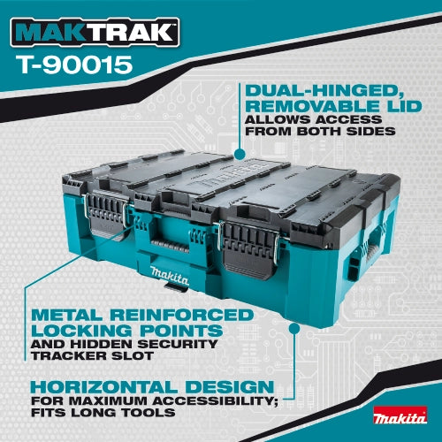 Makita MAKTRAK tool box features and modular system highlights
