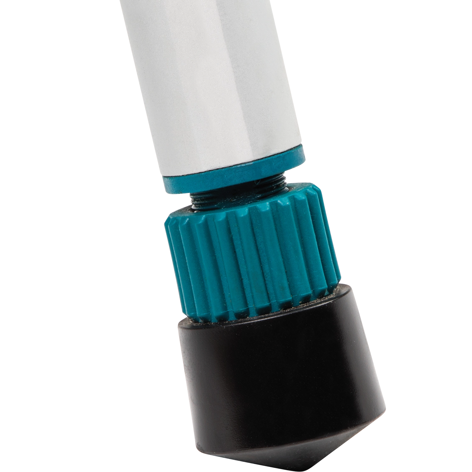 Close-up of Makita stand foot stabilizers on ground
