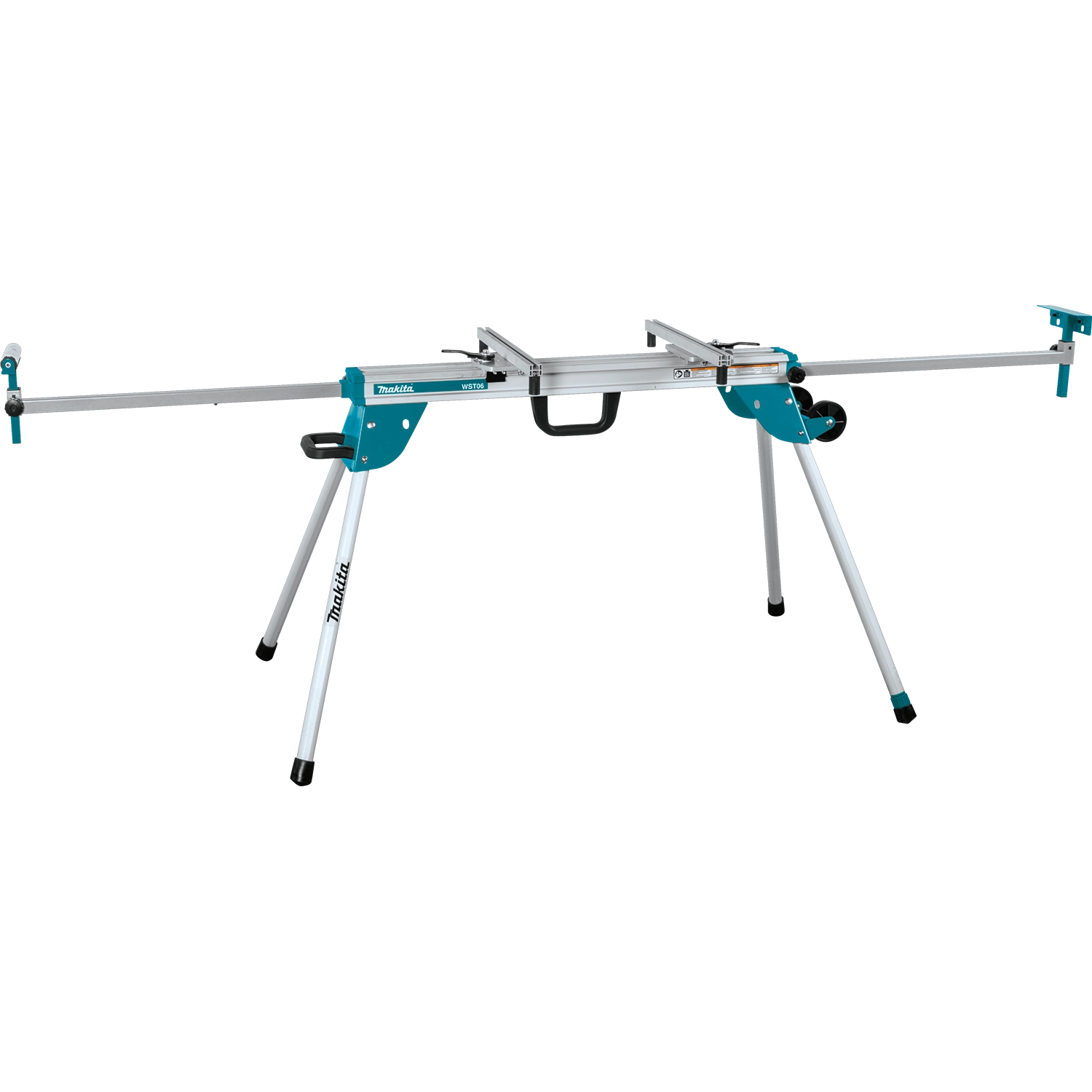 Makita stand with material supports fully extended

