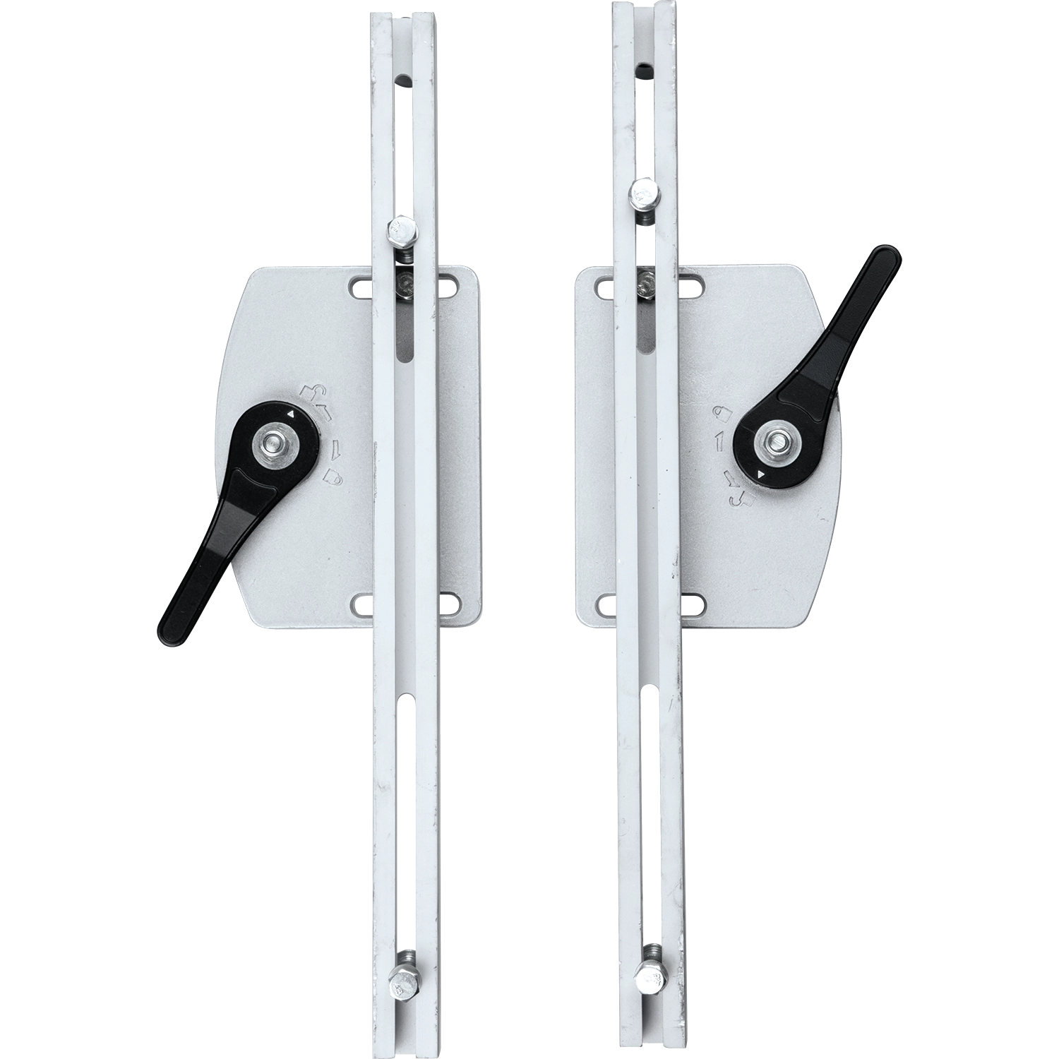Close-up of Makita saw stand latch for bracket locking
