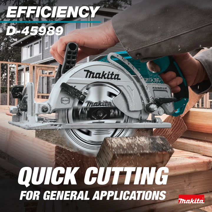 makita saw blade efficiency design featuring thin kerf for faster smoother cutting
