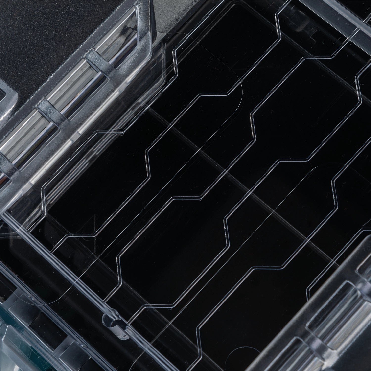 Close-up of textured surface on Makita T-90043 organizer lid
