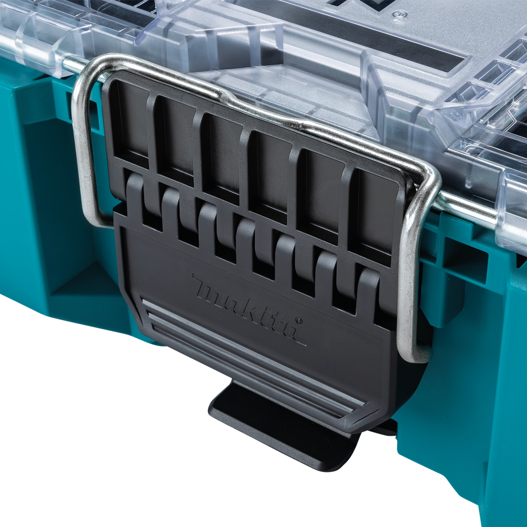 Makita organizer shown with latch securely closed
