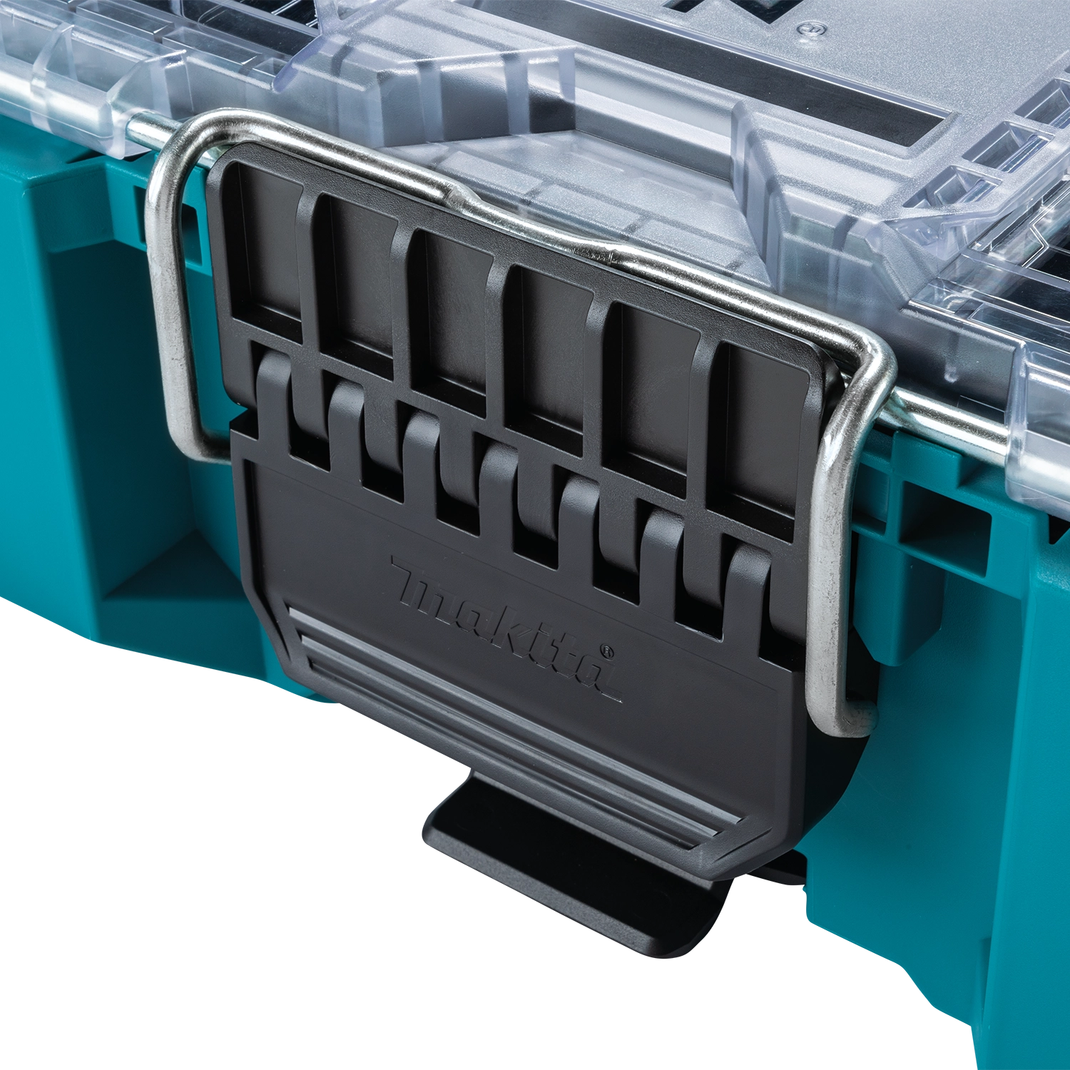 Makita organizer shown with latch securely closed
