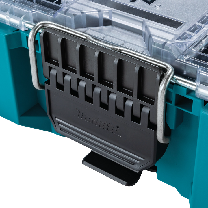 Makita organizer shown with latch securely closed
