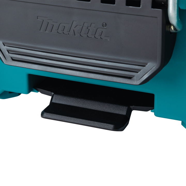 Close-up of Makita T-90065 latch in locked position

