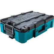 Makita T-90037 medium organizer tool box with black and teal design
