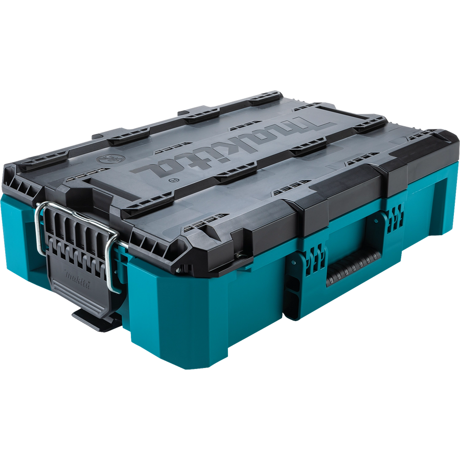 Makita T-90037 medium organizer tool box with black and teal design
