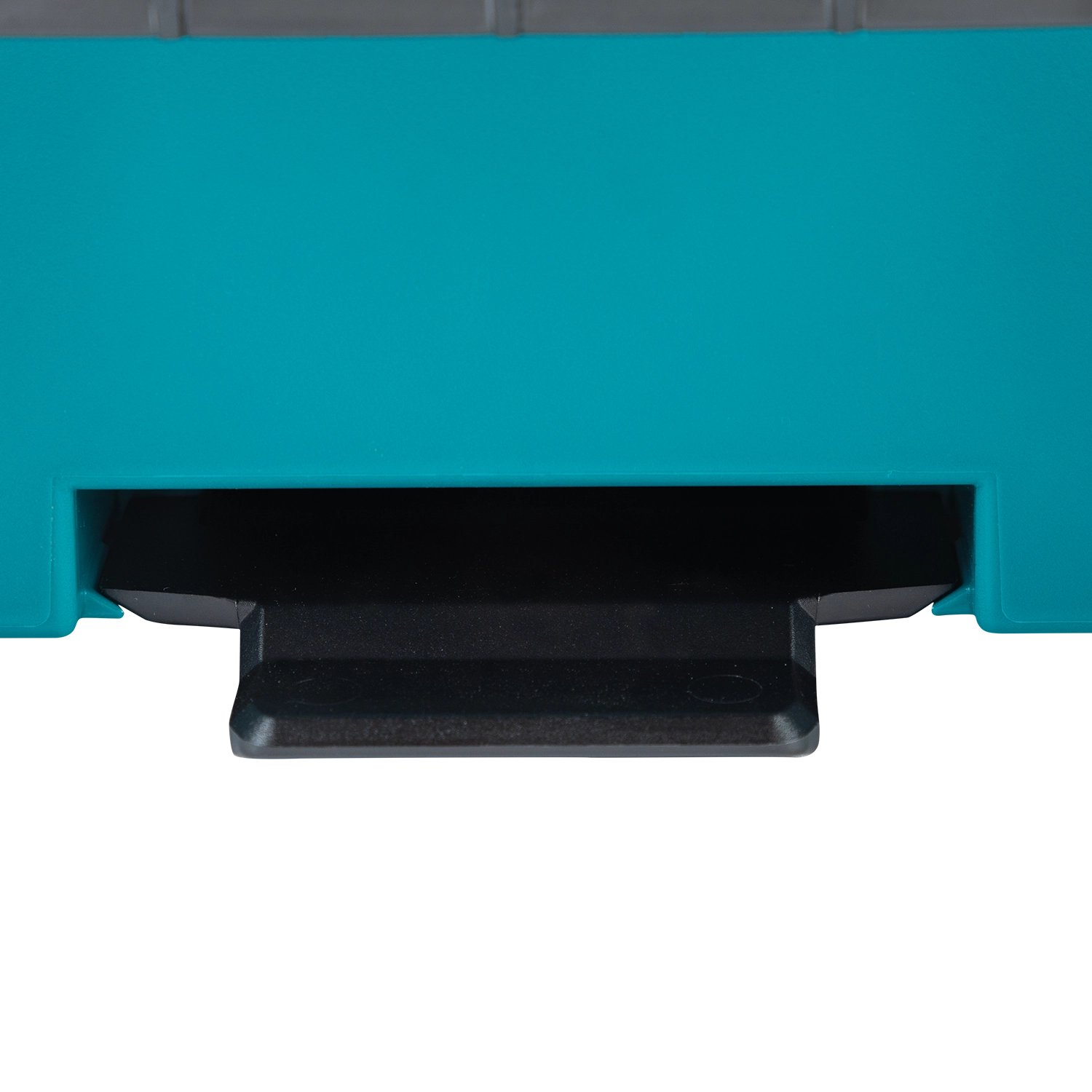 Recessed slot for hidden tracking device on Makita T-90037
