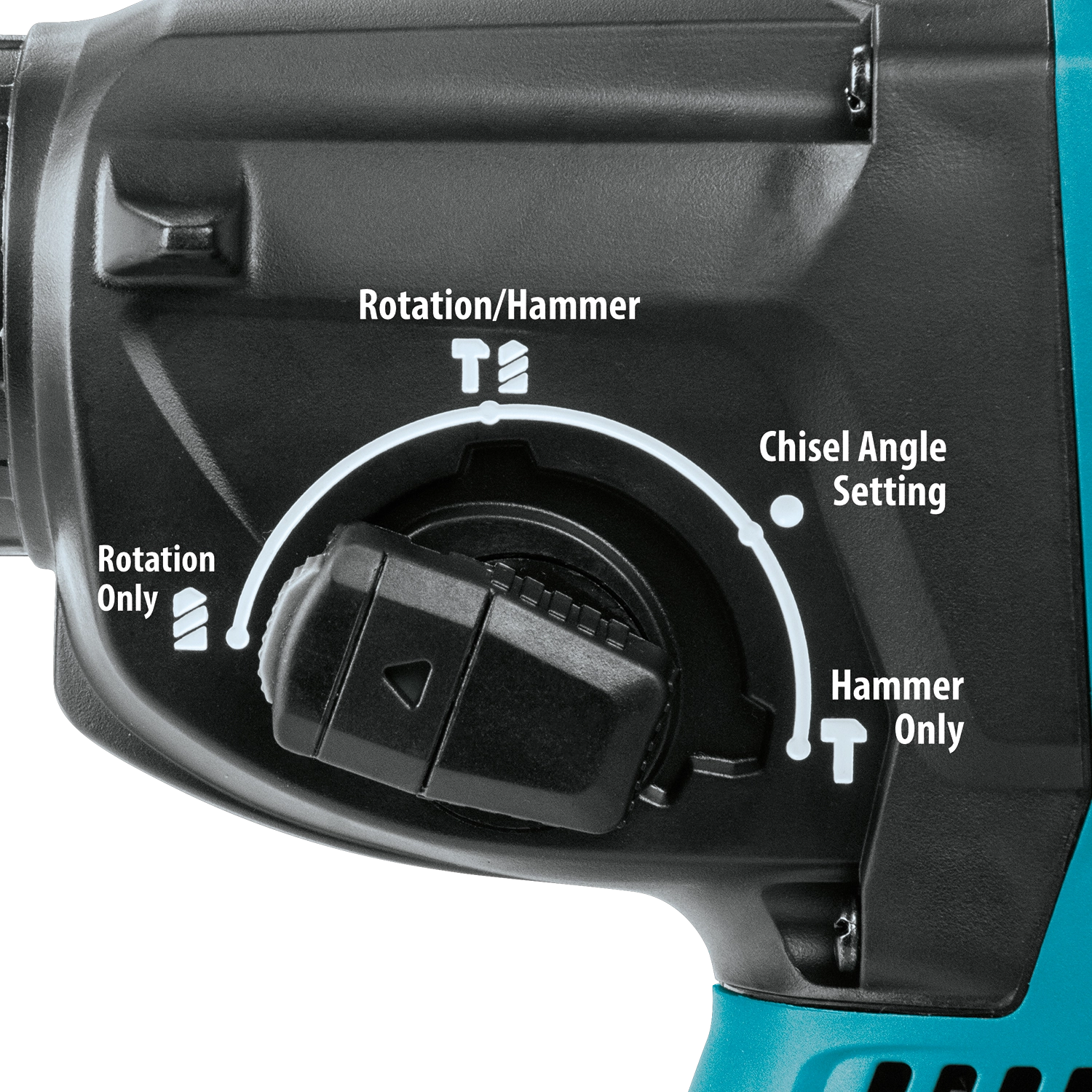 Speed adjustment dial on Makita tool for precision control

