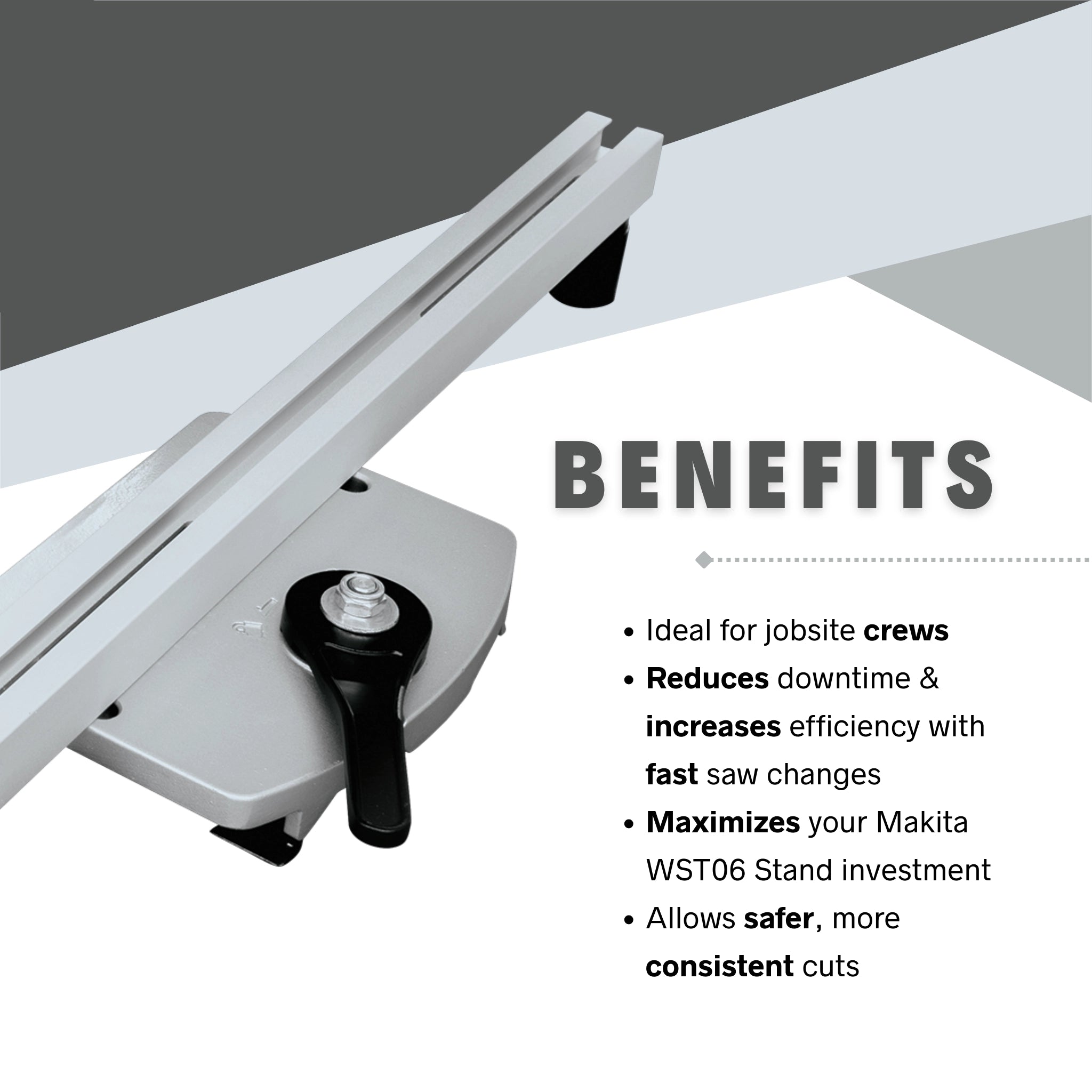 Key benefits of Makita miter saw tool mounting brackets
