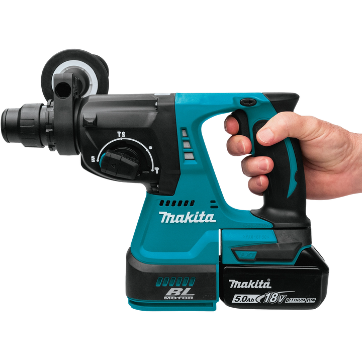 Side profile view of Makita cordless tool showing compact and balanced design
