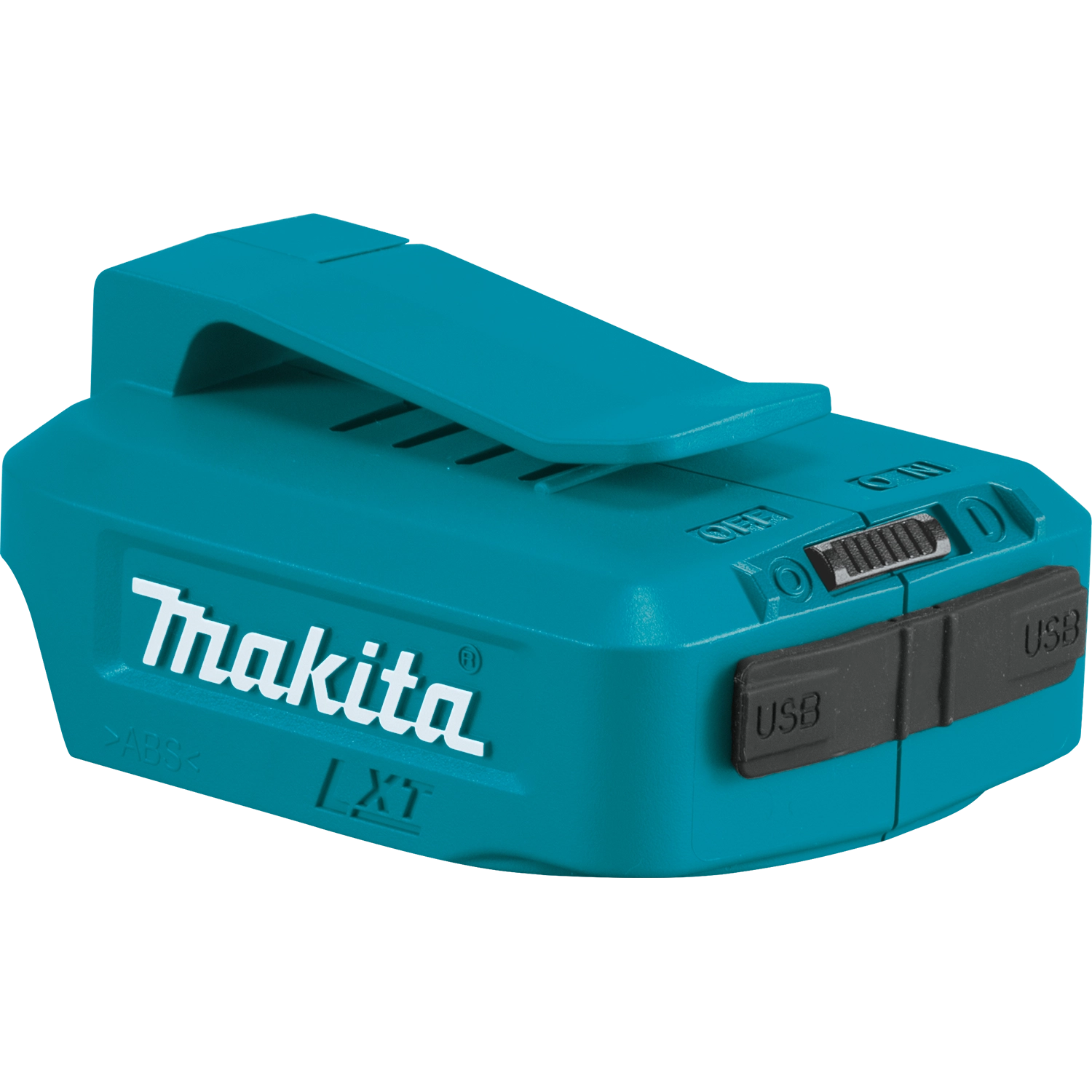 Makita USB power source shown from front angle
