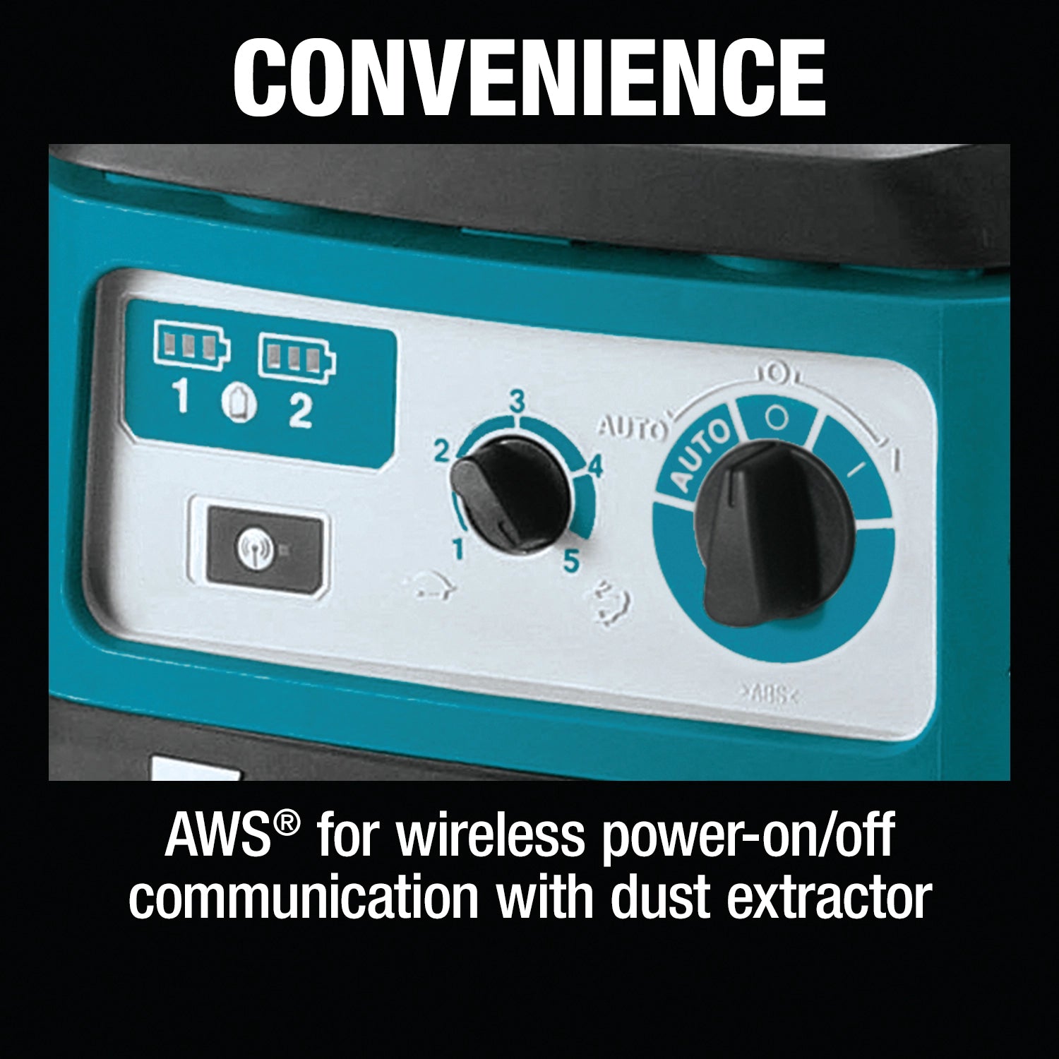convenience features of makita vacuum including low noise operation and dual power options
