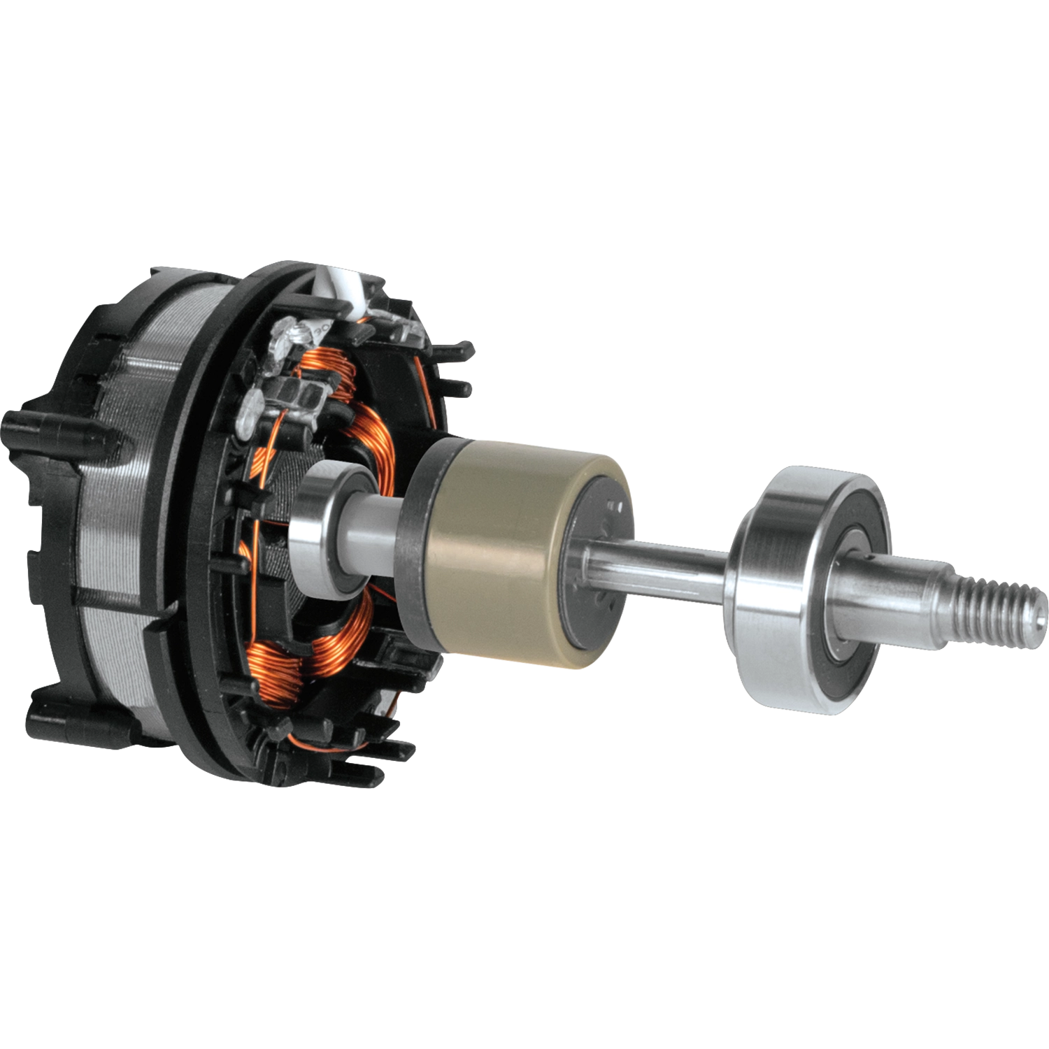 brushless motor housing on makita xcv22ptu vacuum shown from above
