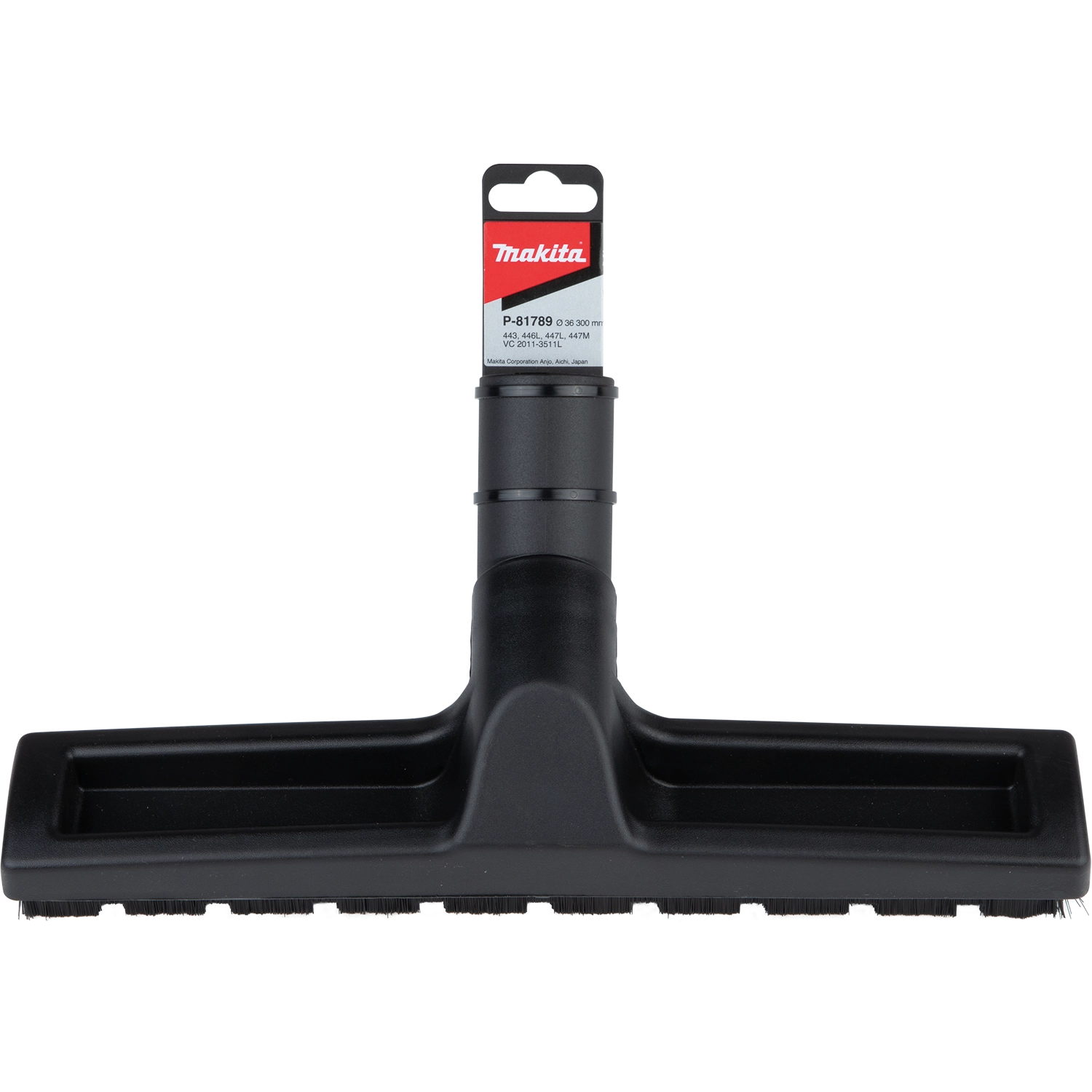 Front view of Makita W6084 11-inch wet dry nozzle
