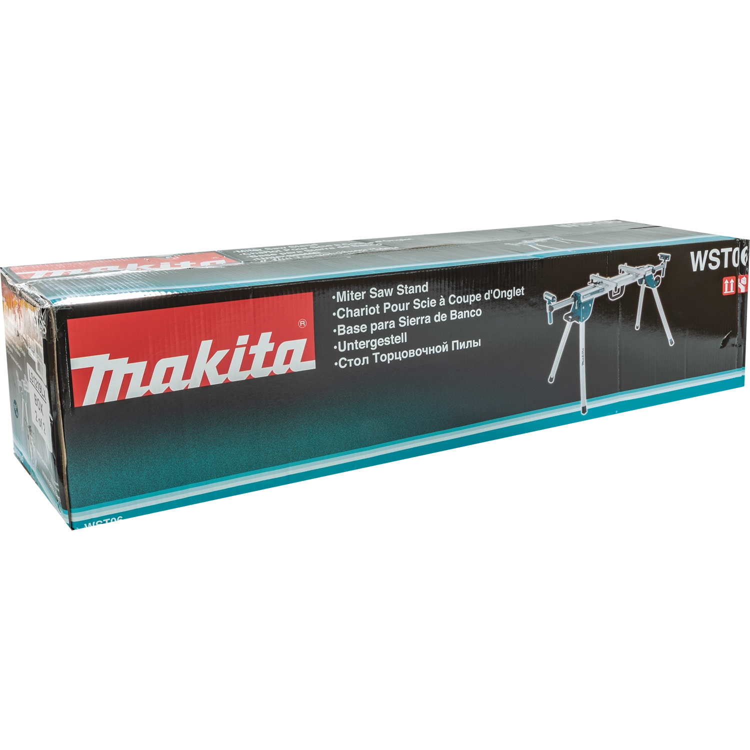Left angled view of Makita WST07 retail packaging

