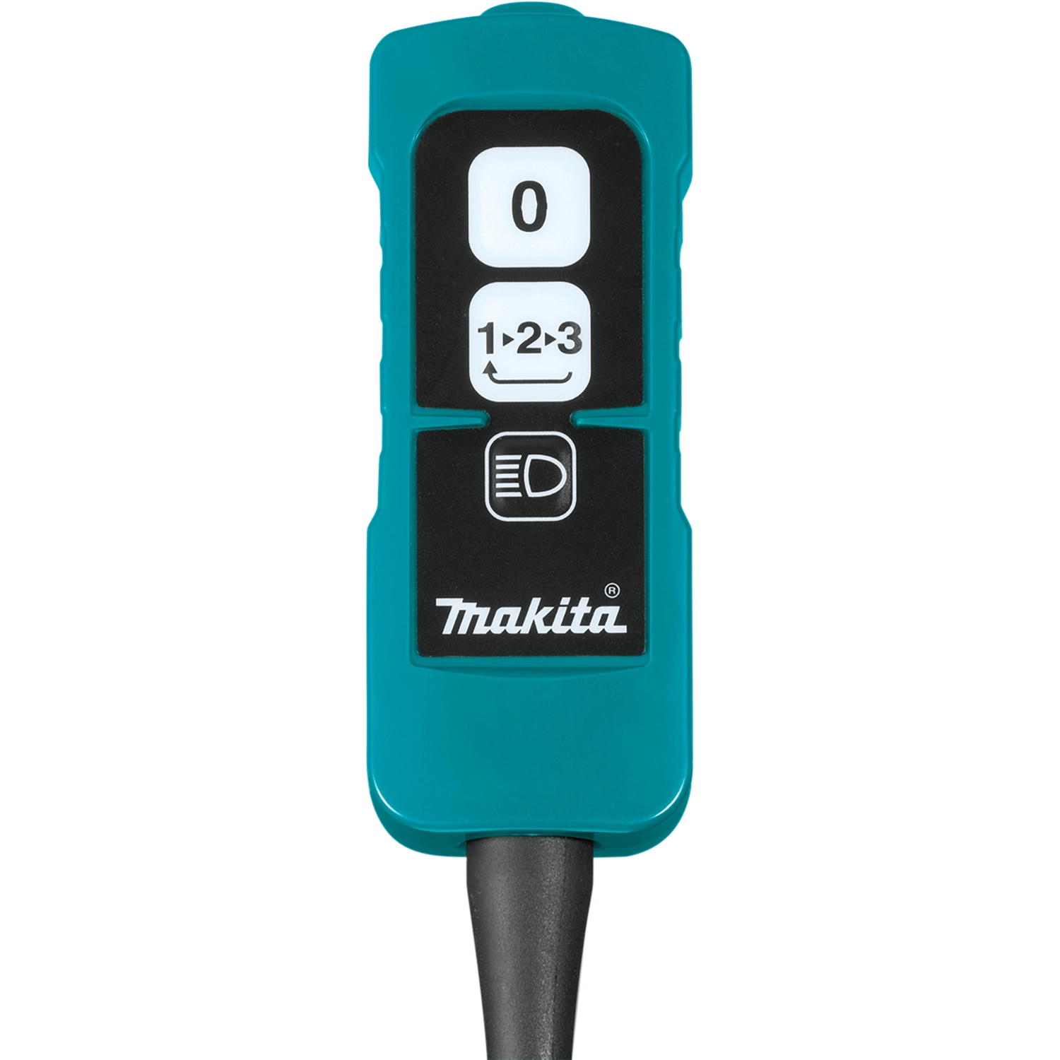 power control switch box for makita backpack vacuum mounted on waist belt
