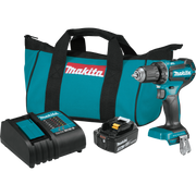 Makita 18V brushless driver-drill showing key features and design
