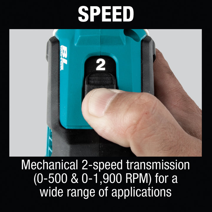 Makita driver-drill emphasizing fast drilling speed and precision
