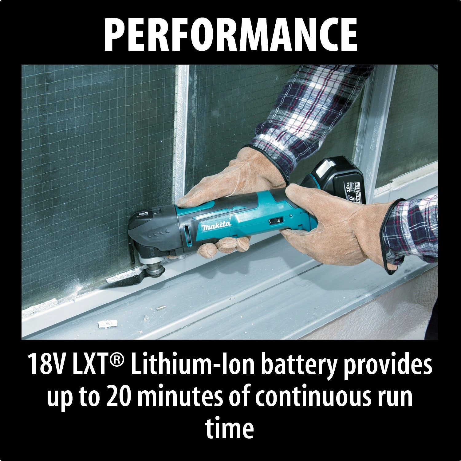 Makita multi-tool in action showcasing brushless motor performance
