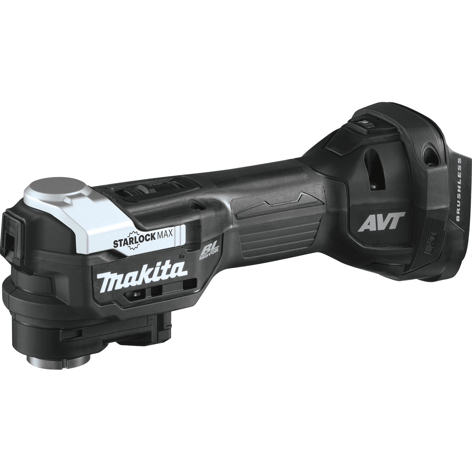 Front-facing view of Makita 18V sub-compact brushless multi-tool
