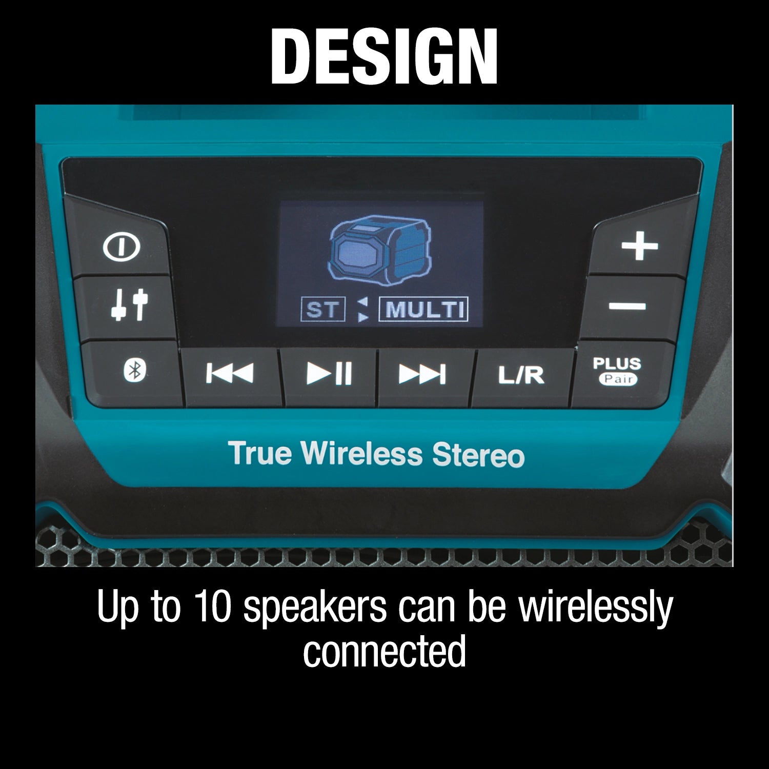 Makita XRM11 showing sleek ergonomic design with shock bumpers

