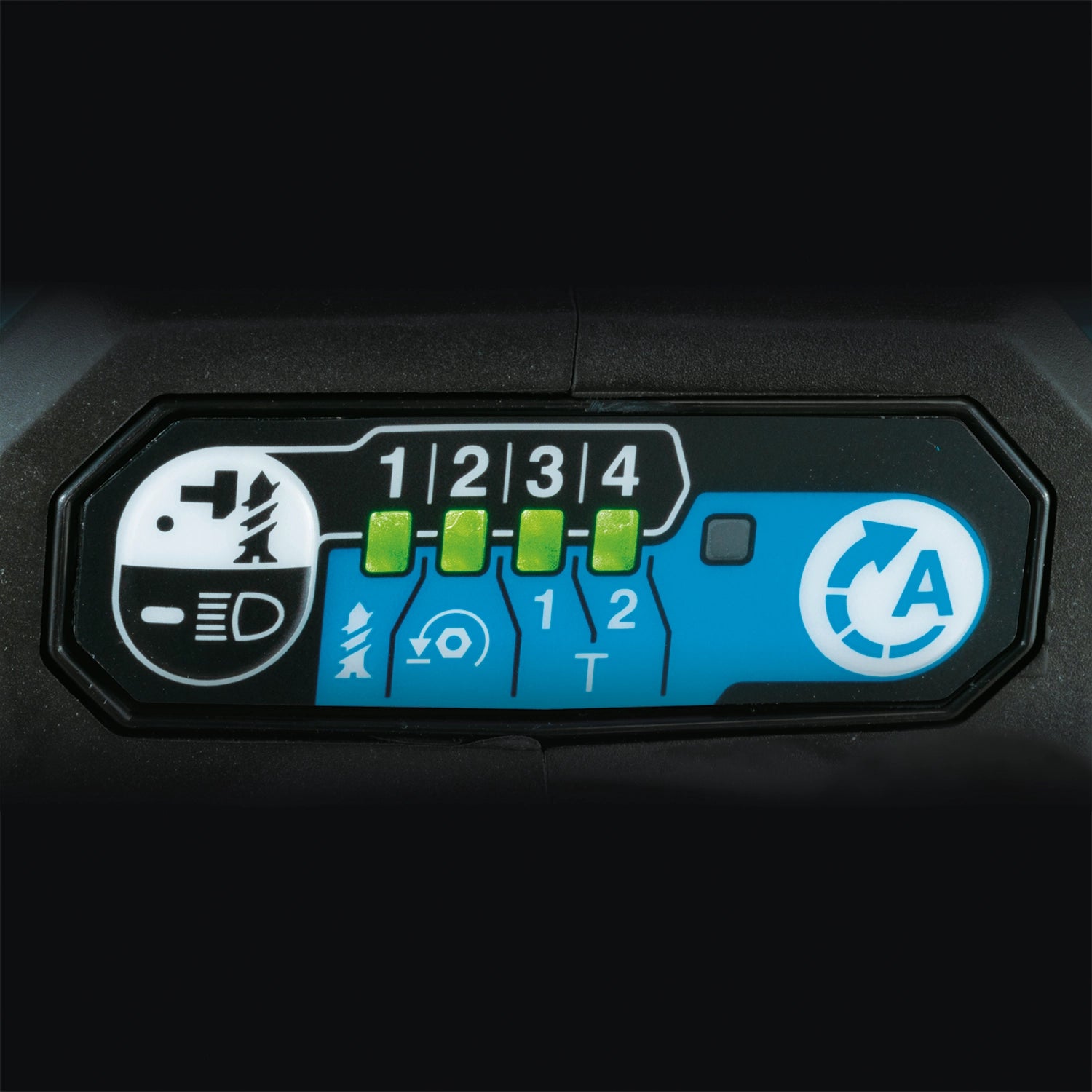 Makita tool controls including mode selector and forward/reverse switch
