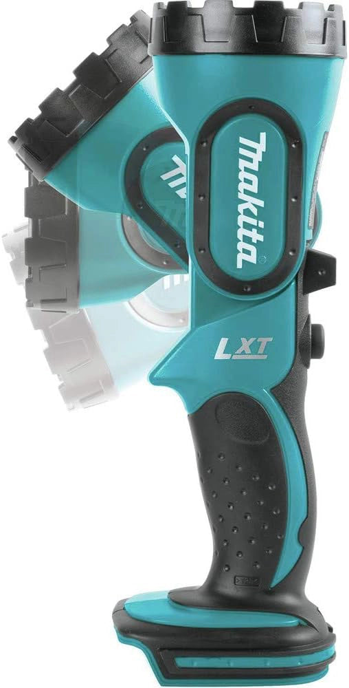 Makita reciprocating saw cutting through metal pipe with visible sparks
