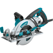Front view of Makita 7.25in Magnesium Hypoid Saw showing key features
