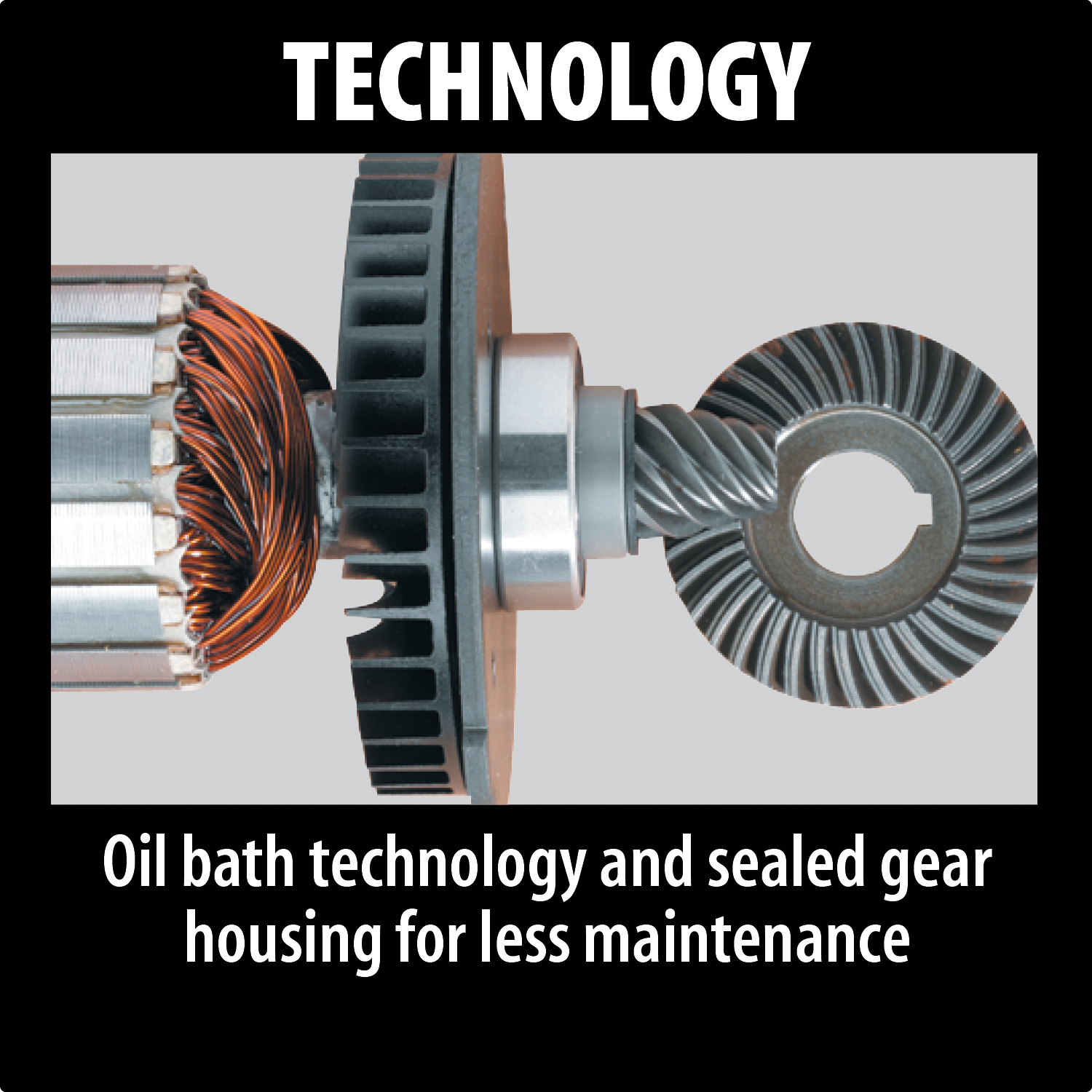 Makita Hypoid Saw showing hypoid gear technology in use
