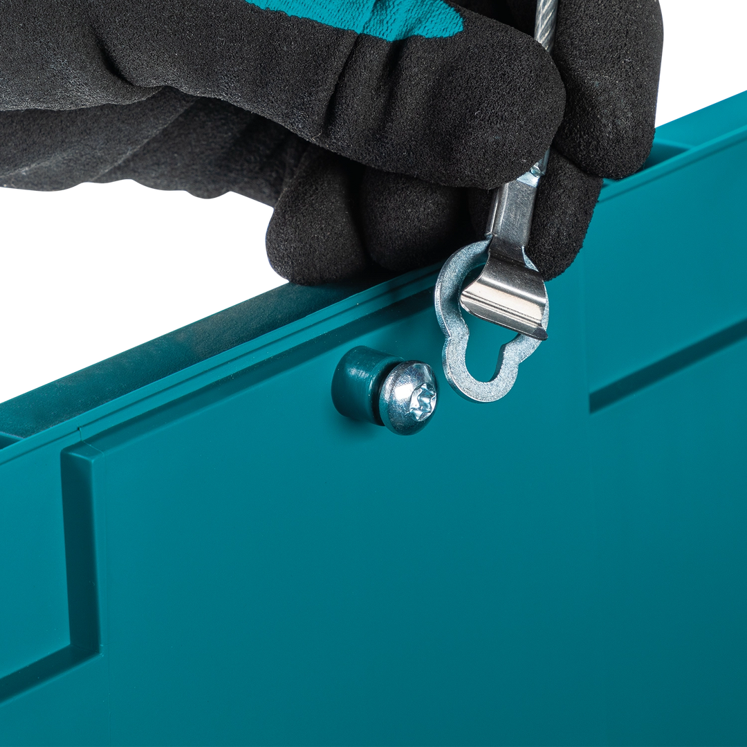 Makita MAKTRAK modular storage system stacked together
