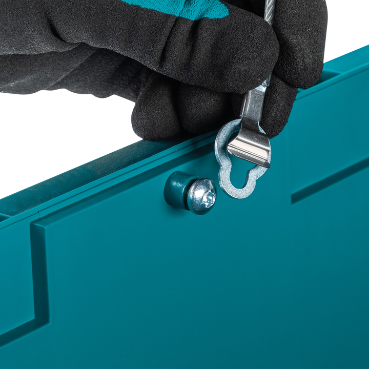 Makita MAKTRAK modular storage system stacked together
