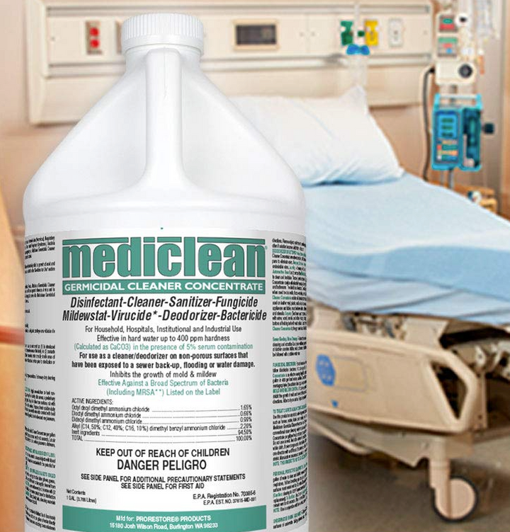 Mediclean Germicidal Cleaner, Lemon, 1 Gal.