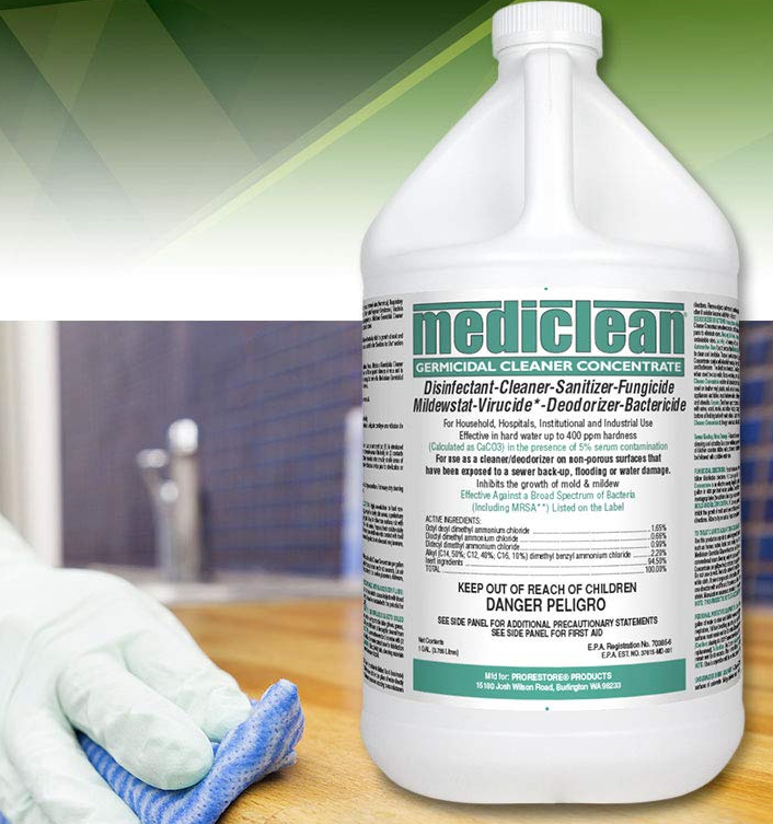 Mediclean Germicidal Cleaner, Lemon, 1 Gal.