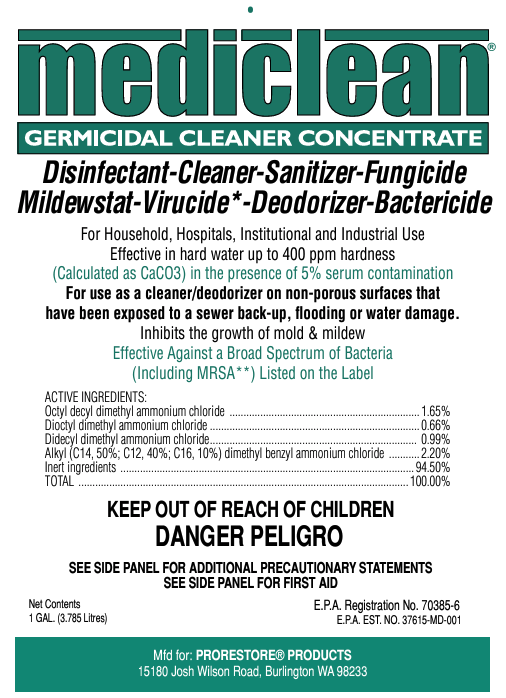 Mediclean Germicidal Cleaner Concentrate Lemon (10 Ounce)