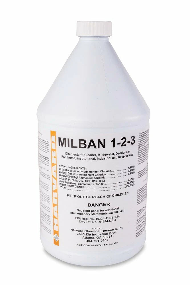 Harvard Milban 1-2-3 Disinfectant Cleaner & Mildewstat – 1 Gallon