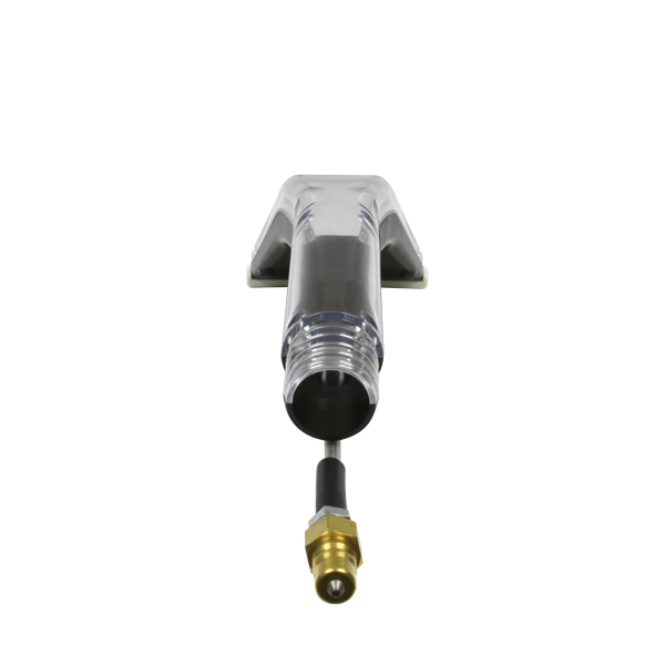 Rear view of the Mytee 8400P Upholstery Tool featuring vacuum port and water connection fitting
