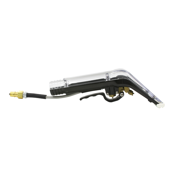Right side profile of the Mytee 8400P Upholstery Tool highlighting durable construction and ergonomic contours
