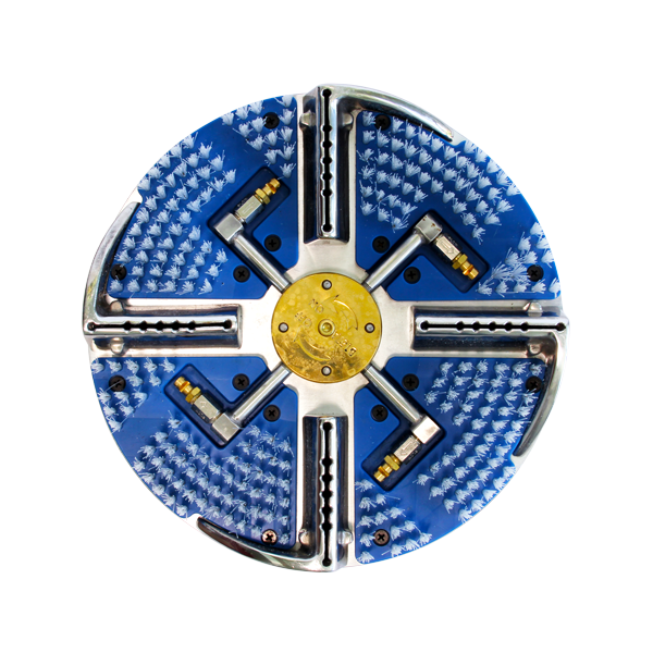 Mytee carpet brush add-ons full product view including four brush wedges and mounting hardware
