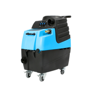 Mytee HP90 Stingray Extractor front angle view showing control panel, solution input, and rugged wheels
