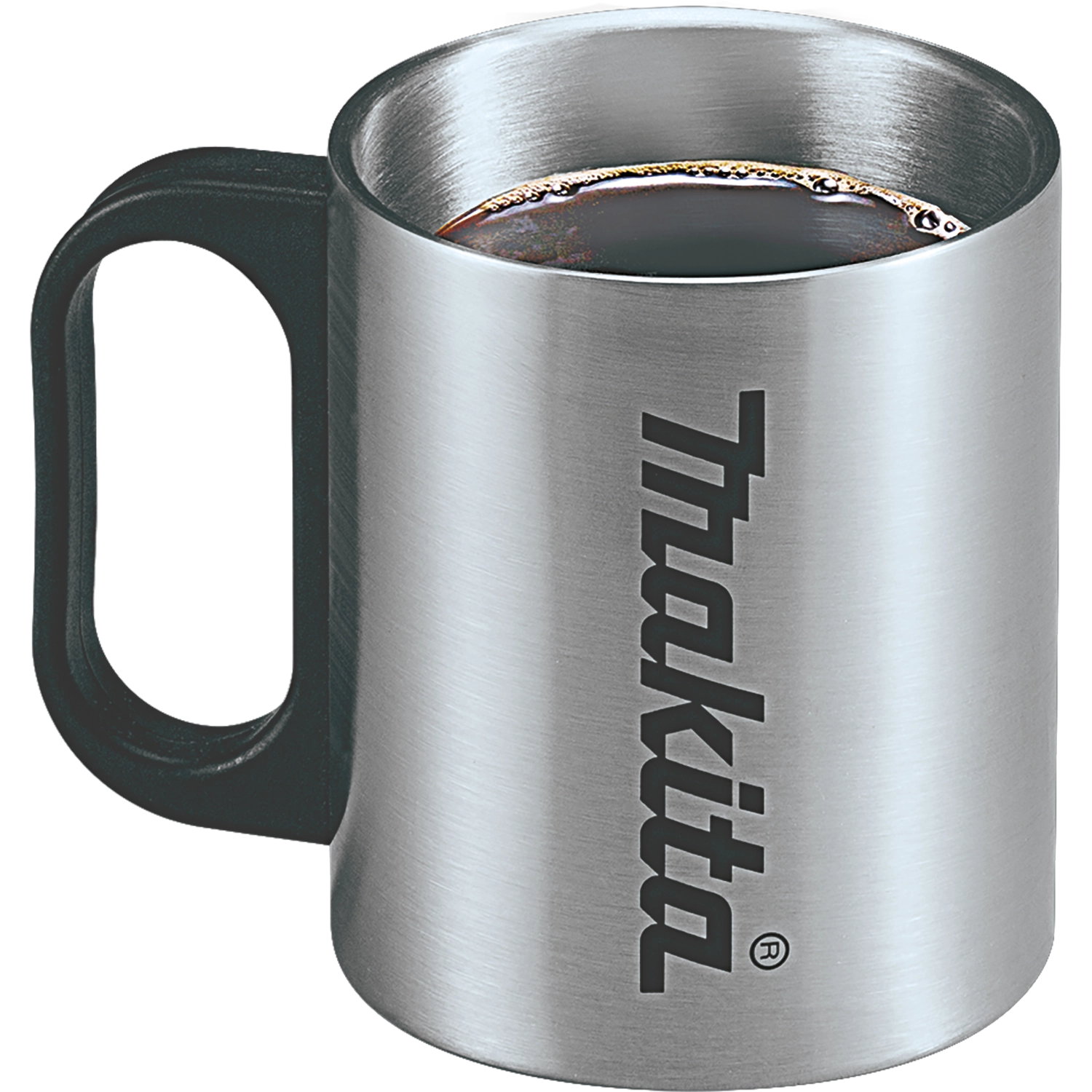 makita coffee maker in use outdoors on job site in snowy conditions
