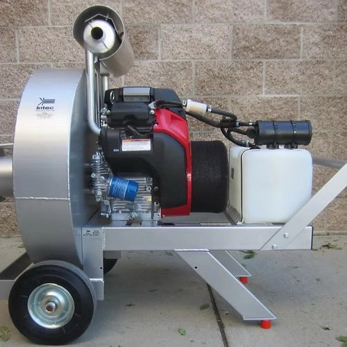 Opposite side of Vortec Beast showing control panel and hose interface
