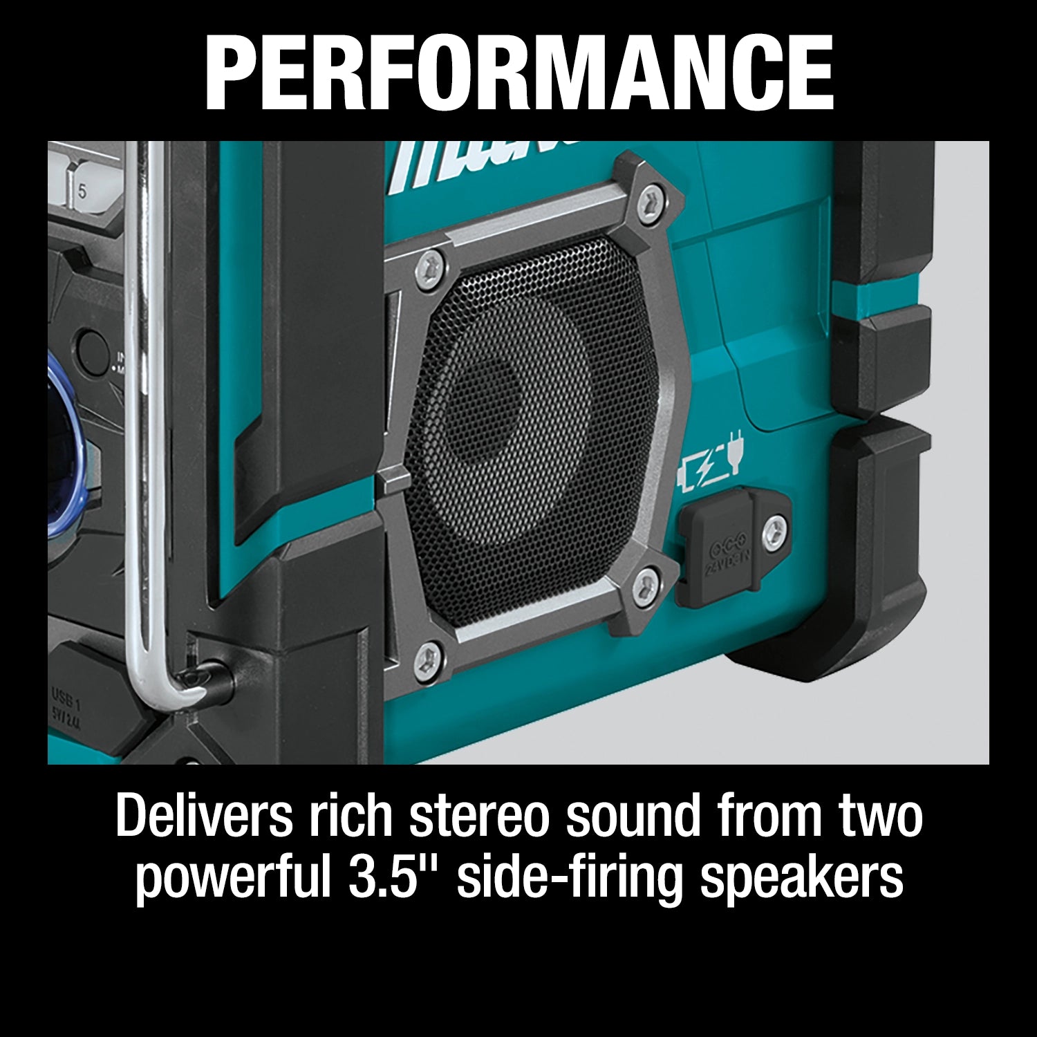 makita 18v lxt radio charger delivering high performance audio and battery charging
