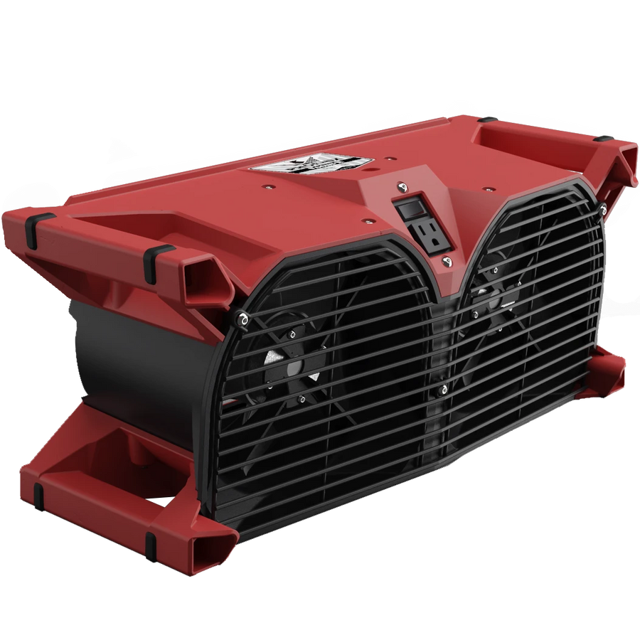 Phoenix Focus II axial air mover showing fan and compact design