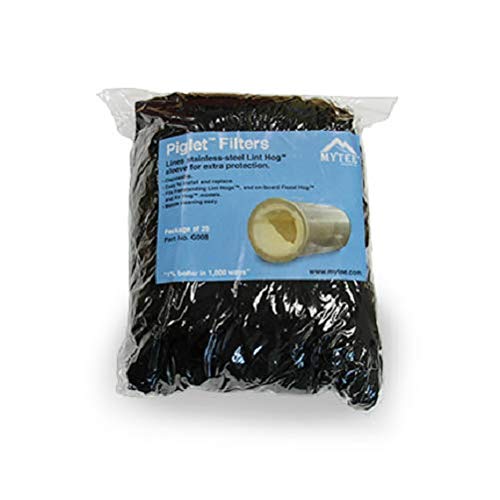 Mytee Piglet Lint Hog Filters – 25-Pack Disposable Mesh Filters