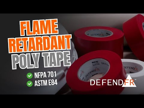 Bron DefendFR Red Poly Tape – Pinked Flame Retardant PE Tape